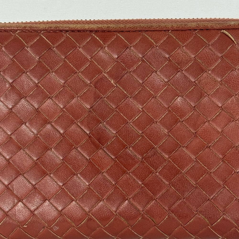 Bottega Veneta Intrecciato Wallet Brown Leather As Is - Picture 3 of 10